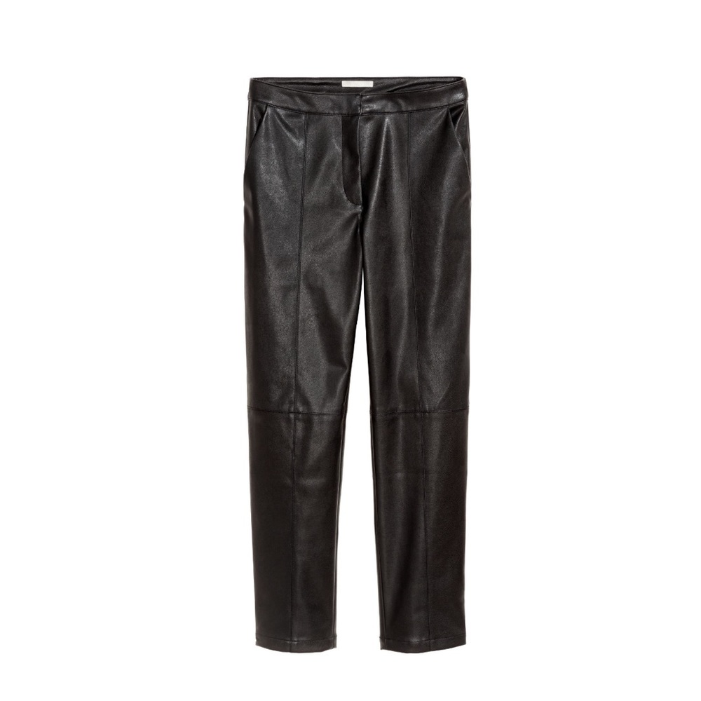 H&M Faux Leather Pants, Trousers, Size 4 🖤